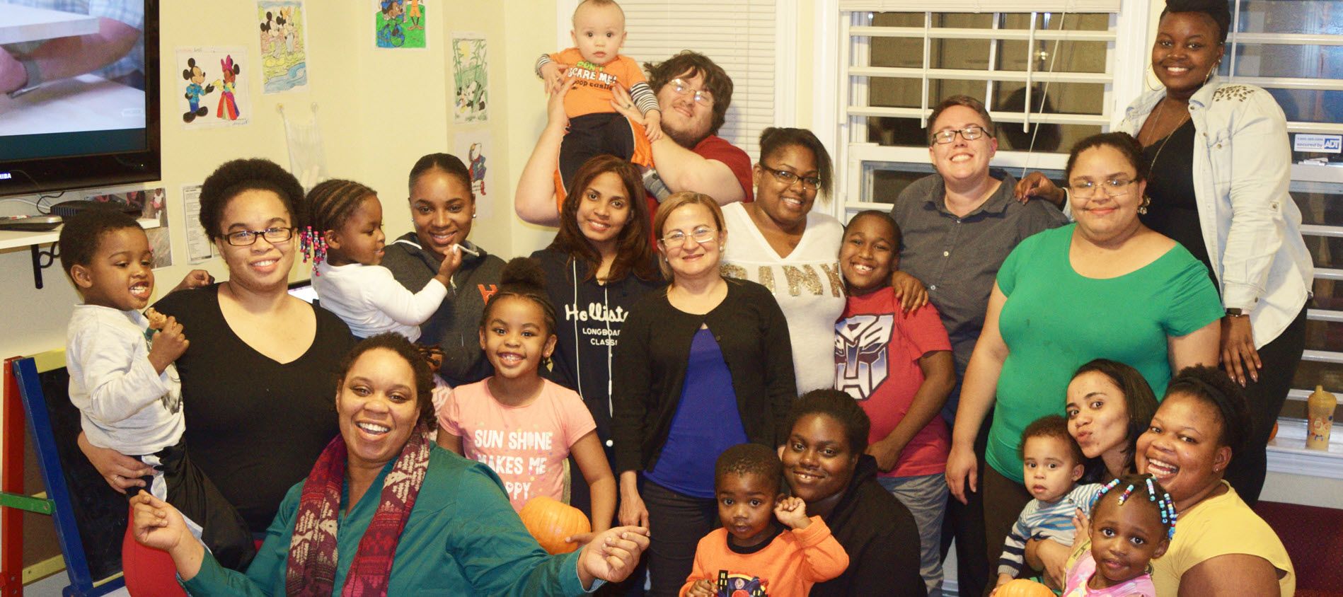 Group of adults and children.