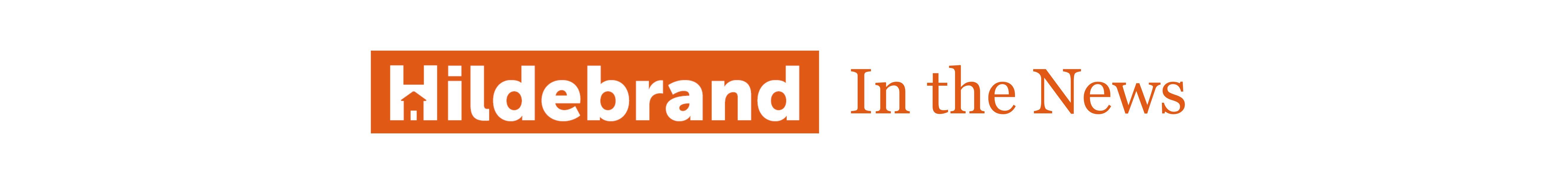 Hildebrand in the News